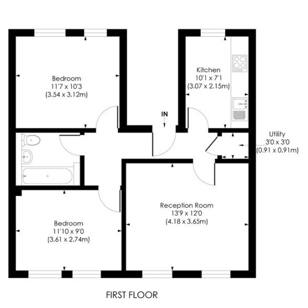 Floor Plan for Flat Freehold Purchase